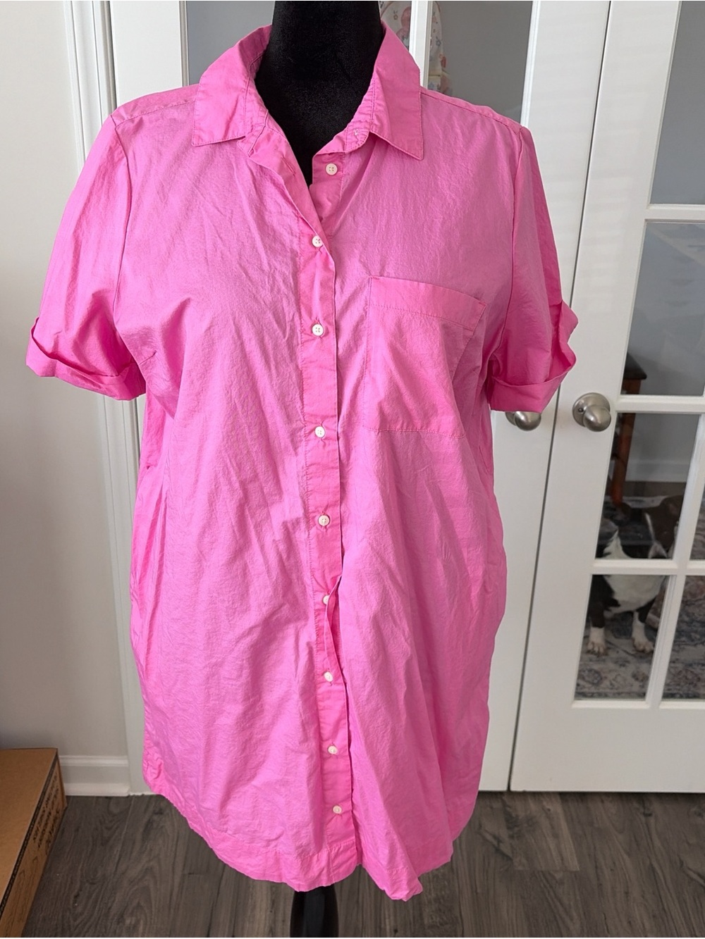 Old Navy Hot Pink Button-Up Shirt